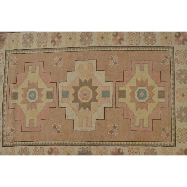 1950s Decorative Anatolian Wool Carpet For Sale - Image 9 of 10