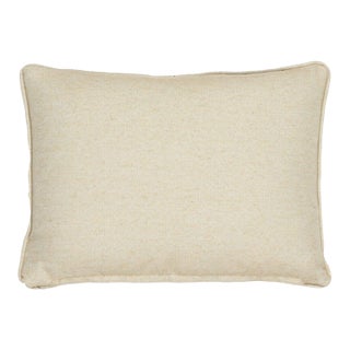 Country Linen Plain Cushion With Piping With Feather Filler- 33x55cm (15"x22") For Sale