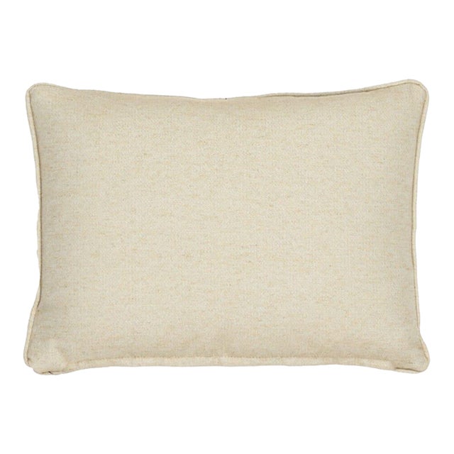 Country Linen Plain Cushion With Piping With Feather Filler- 33x55cm (15"x22") For Sale