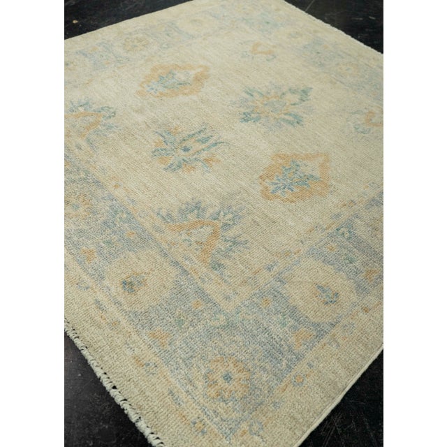 Textile Oushak Square Rug 3'2" x 3'2" #21350 For Sale - Image 7 of 8