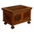 Mid 18th Century Antique Carved Walnut & Iron Coffer Chest Strong Guild Box Simmern Germany 1737 For Sale - Image 5 of 18