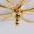 Murano Glass and Brass Eight Leaves Chandelier, 1960s For Sale - Image 3 of 12