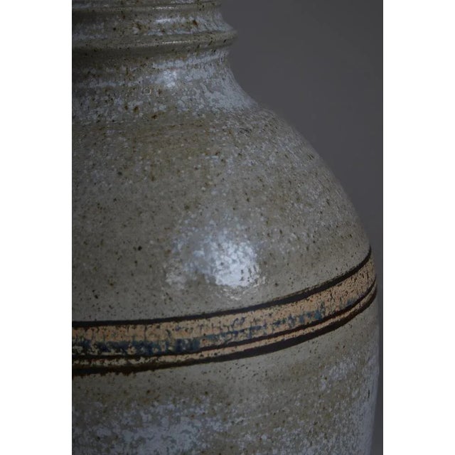Gray Large Ceramics Table Lamp by Løvemose Keramik, Denmark, 1960s For Sale - Image 8 of 11