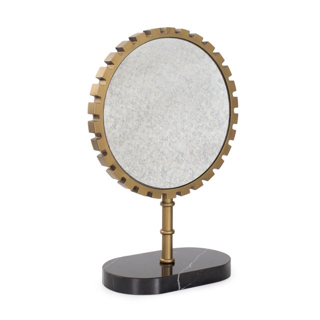 Metal Bellingham Tabletop Mirror- Short For Sale - Image 7 of 11
