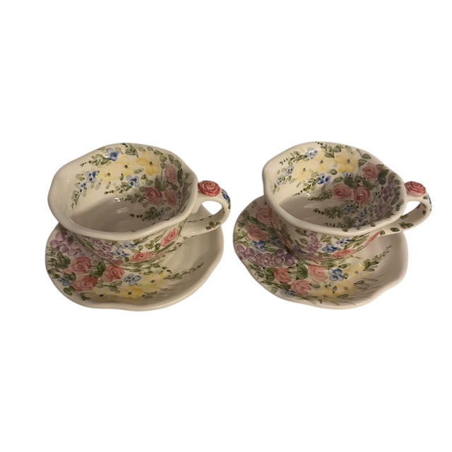 Vintage 'English Garden' by Don Swanson for Tabletops Unlimited - 8 Pieces For Sale - Image 9 of 12