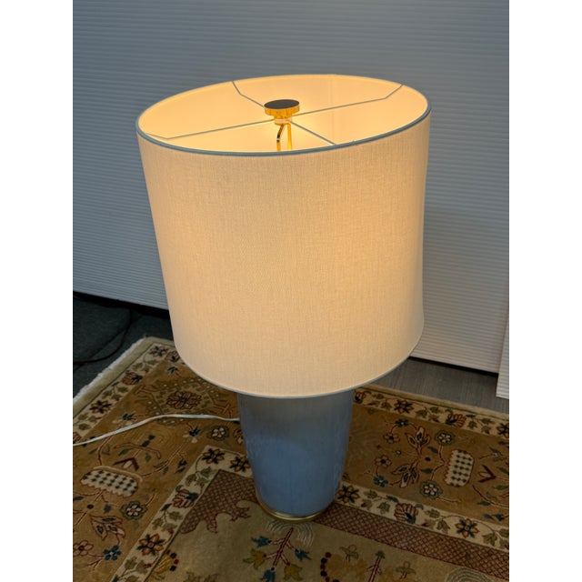 Barbara Barry for Visual Comfort Chado Table Lamp, Polar Blue For Sale In San Francisco - Image 6 of 12