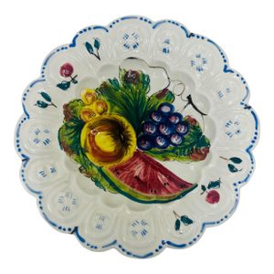 Vintage Italian Hand Painted Decorative Plate
