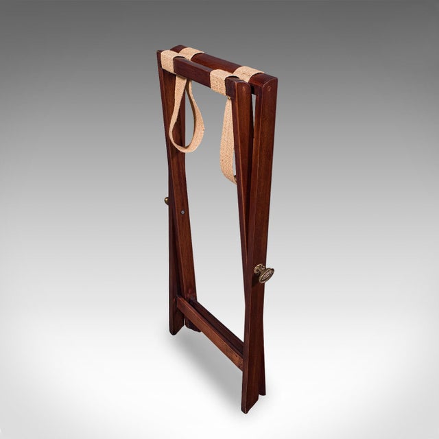 Antique Butler's Tray Table, English, Drop-Flap Serving Stand, Edwardian, c.1910 For Sale - Image 11 of 12