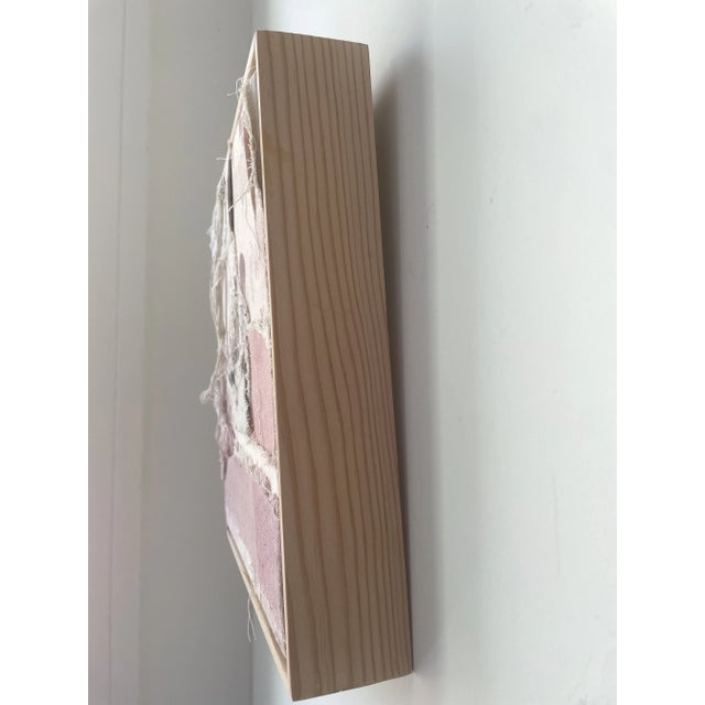 "Vestiges 04" Patched Dropcloth Assemblage Artwork For Sale - Image 9 of 9