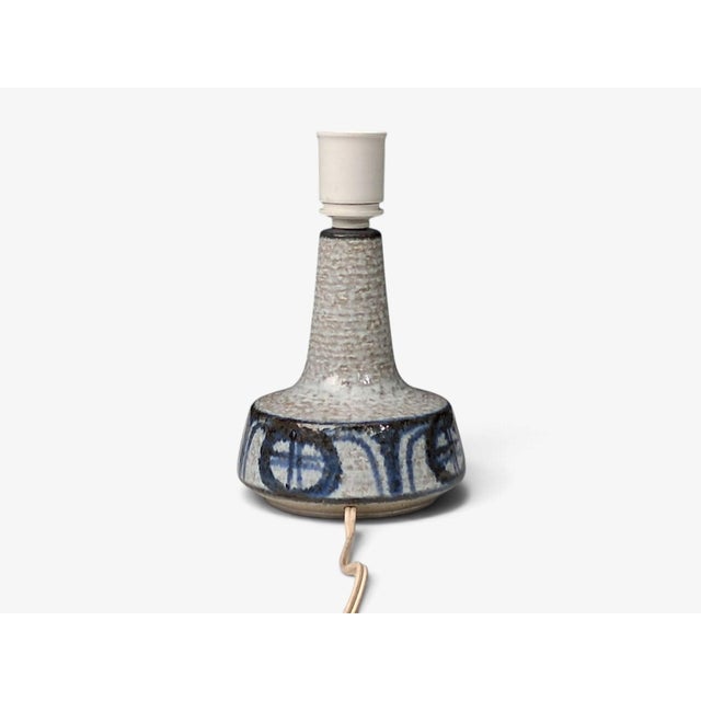 Erika Noomi Backhausen, Table Lamps, Blue and Gray Ceramic, Denmark, 1960s For Sale - Image 11 of 13