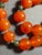 Green Gemstone Necklace Red Nanhong Agate Bingju Type (Icey Orange Tangerine). Necklace With Jade Vintage Screw Clasp For Sale - Image 8 of 9