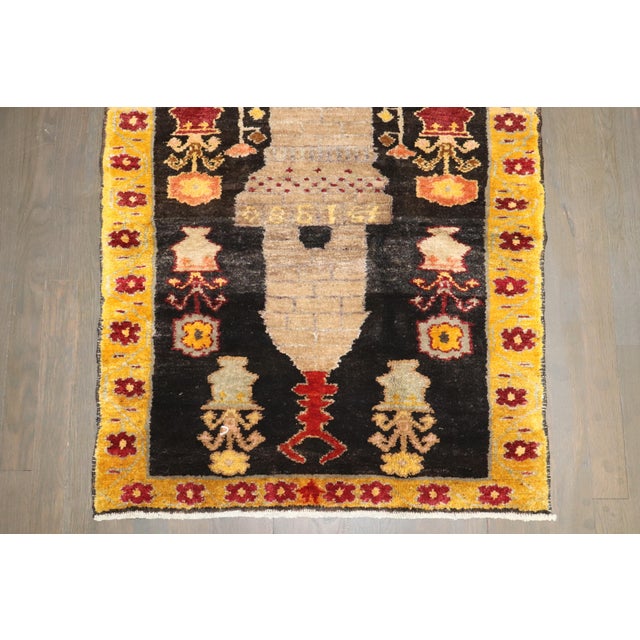 Vintage Zabihi Collection Turkish Anatolian Small Rug - 2'7" x 3'7" For Sale In New York - Image 6 of 6