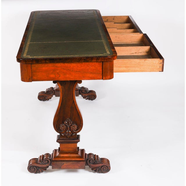 Antique Regency Library Desk by Gonçalo Alves, 19th Century For Sale - Image 9 of 18
