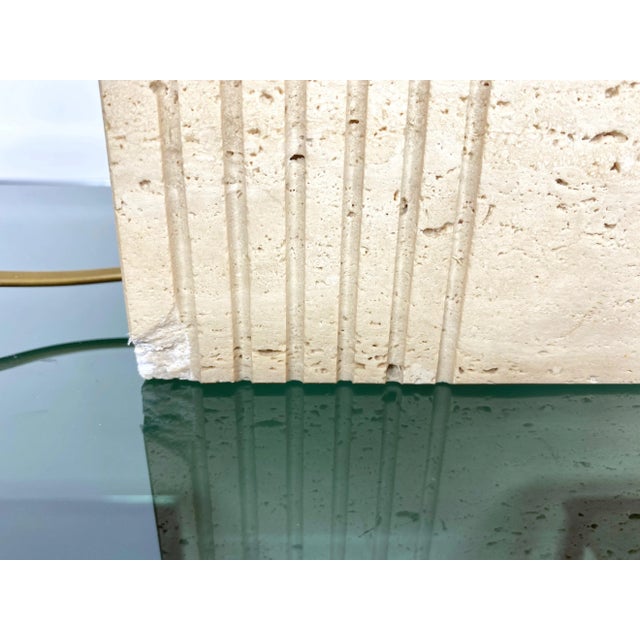Travertine Base & Brass Table Lamp from Fratelli Mannelli, Italy, 1970s For Sale - Image 15 of 18