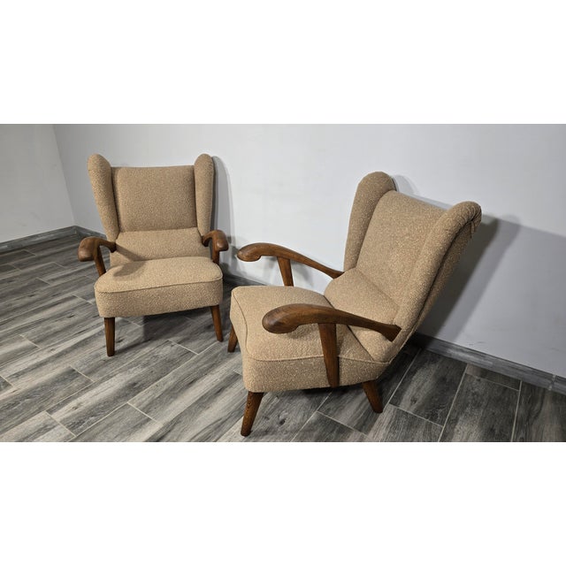 Vintage Armchairs by Krasna Jizba, 1960s, Set of 2 For Sale - Image 9 of 14