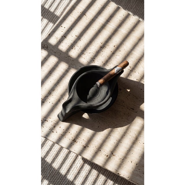 Early 21st Century 3D Printed Black Sand Sculptural Ashtray by Bryant Creative Industries S.L. For Sale - Image 5 of 6