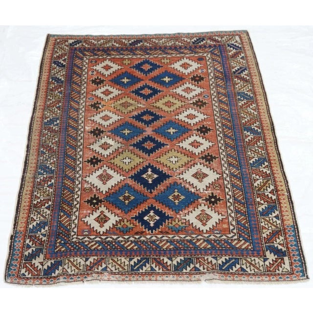 Antique Shirvan Rug 2'7'' x 3'9'' For Sale - Image 11 of 12