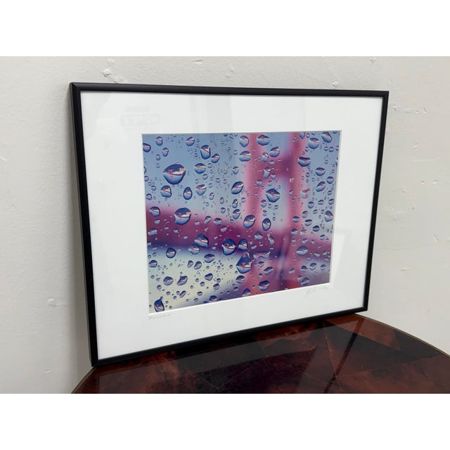 Realism Craig Fonarow Raindrops Color Photograph, Signed For Sale - Image 3 of 12