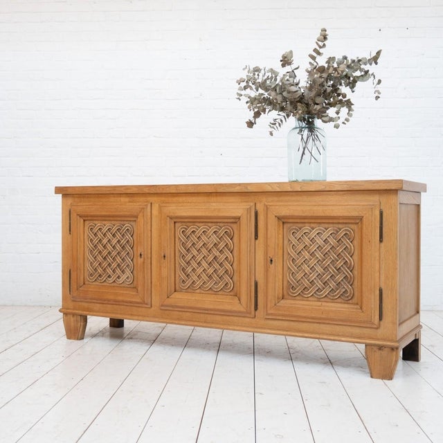French Sideboard in Oak, 1950s For Sale - Image 6 of 8