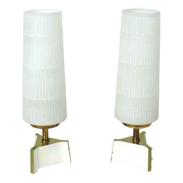 Dainty Table Lamps in the style of the Vereinigte Werkstätten München, 1950s, Set of 2 For Sale