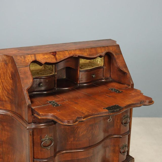 Antique Flap Cabinet with Drawers, Italy For Sale - Image 4 of 13