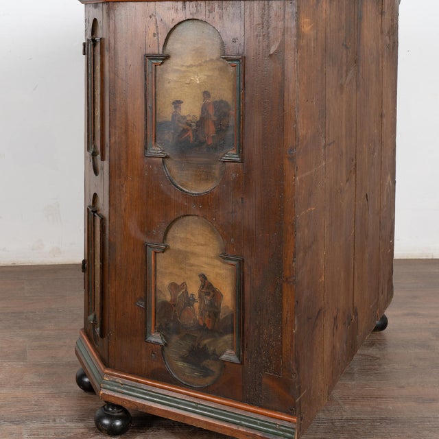 19th Century Original Painted Swedish Sideboard Cabinet For Sale - Image 10 of 12