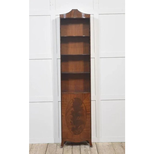 Brown Mahogany Open Bookcase, 1890s For Sale - Image 8 of 11