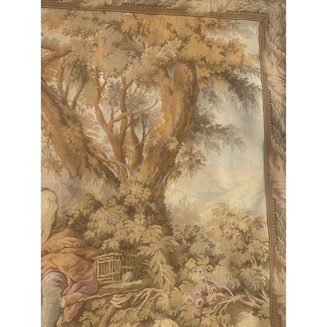 Mid-Century Aubusson French Jacquard Tapestry., 1970s For Sale - Image 3 of 18