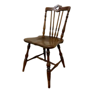 Antique Rothschild’s Child Size Pub Style Farmhouse Side Chair