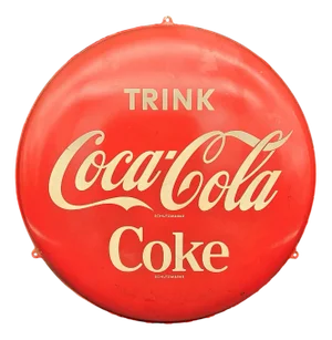 Advertising Metal Coca Cola Sign, 1960s