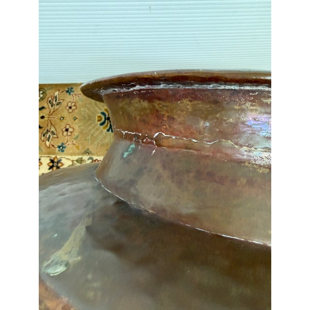 Brown Indian Copper Water Vessel, Antique For Sale - Image 8 of 12