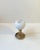 Vintage Scandinavian Brass Wall Lamp with Opaline Sphere, 1970s For Sale - Image 4 of 13