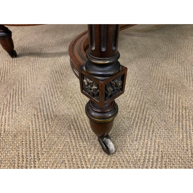 French Mahogany Library Table, 1840 For Sale - Image 6 of 16