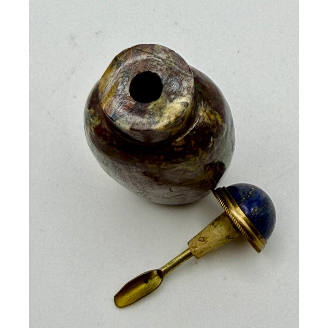 1970s Colorful Vintage Stone Snuff Bottle For Sale - Image 5 of 10