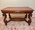 Victorian Antique Carved Mahogany Library Table With Lion Head Legs, C. 1900–1915 For Sale - Image 3 of 12