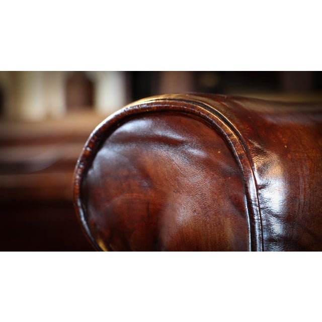 Halo Lincoln Club Lounge Chair in Cigar Leather from Timothy Oulton, 2010s For Sale - Image 17 of 18