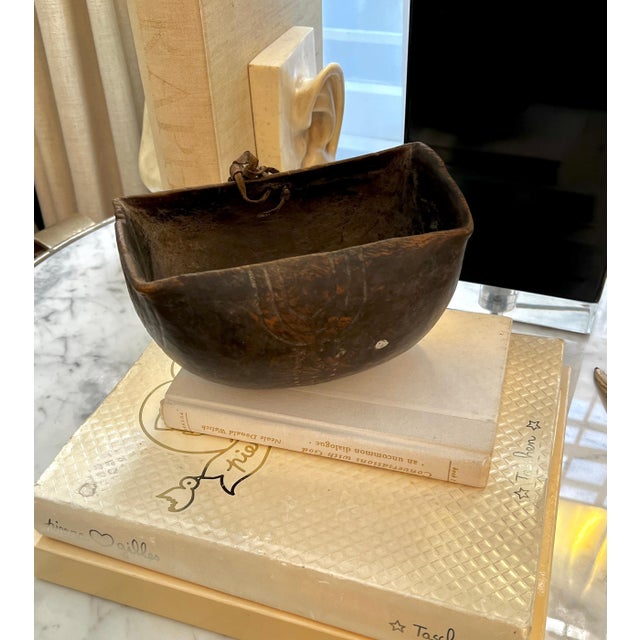 Arts & Crafts African Tribal Art Hand-carved Wood Bowl with Unique Designed Characteristics For Sale - Image 3 of 12