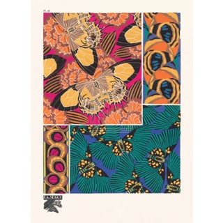 "Butterflies" Plate 18 Reproduction Print After E. A. Seguy For Sale