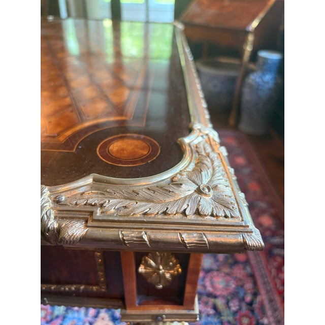 French Early 19th Century Donald Ross Louis XVI Style Inlaid Desk For Sale - Image 3 of 12