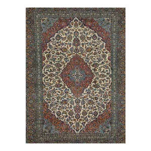 1960s Persian Kashan Area Rug 9’7″ X 14’1″