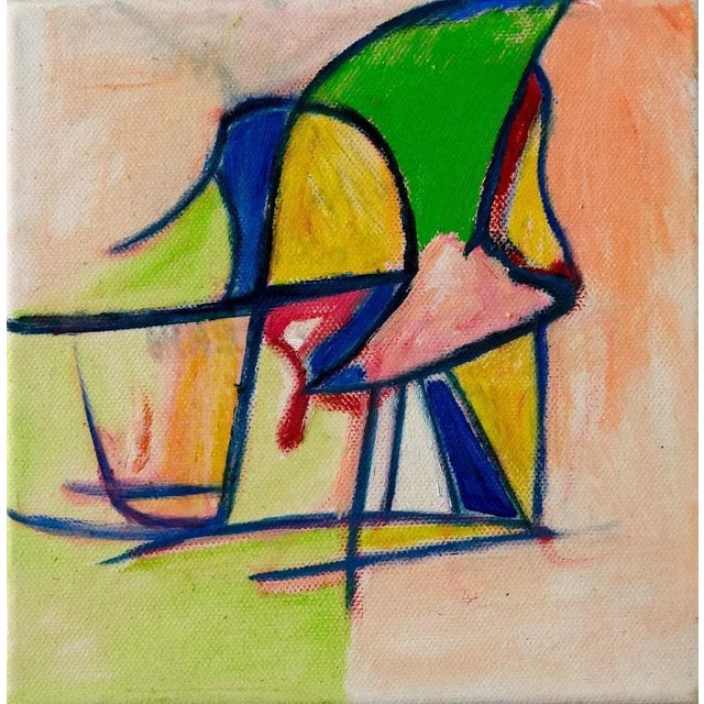 Giorgio Lo Fermo, Abstract Green, Oil Painting, 2020 For Sale - Image 4 of 4