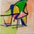 Giorgio Lo Fermo, Abstract Green, Oil Painting, 2020 For Sale - Image 4 of 4