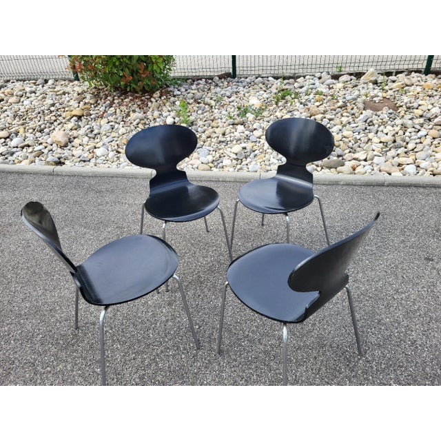 Wood Ant Chairs by Arne Jacobsen for Fritz Hansen, 1976, Set of 4 For Sale - Image 7 of 18