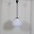 Opaline Glass Pendant Lamp, 1960s, in Very Good conditions. Designed 1960 to 1969 Up to 250V (Europe/UK Standard).The...