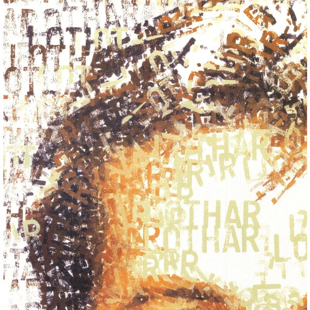 1989 Chris Britz 'Matt Lothar' Pop Art Brown Germany Offset Lithograph For Sale - Image 4 of 5