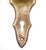 Traditional Vintage Art Deco Glass Brass Dummy Door Knob Set For Sale - Image 3 of 5
