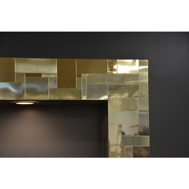 1970s Paul Evans Cityscape Brass Headboard For Sale - Image 10 of 12