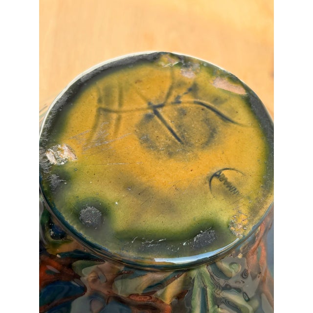 Glazed Earthenware Vase by H.A. Kähler, 1920 For Sale - Image 4 of 6