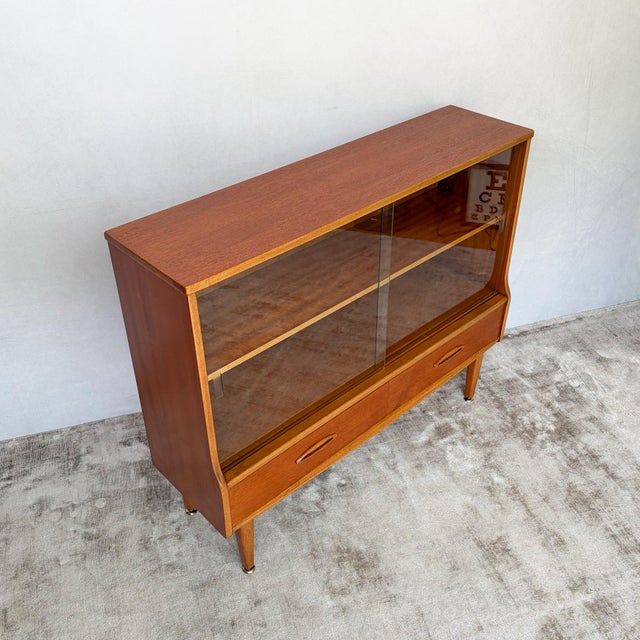 Mid-Century Teak Glazed Display Cabinet from Jentique, 1960s For Sale - Image 4 of 12