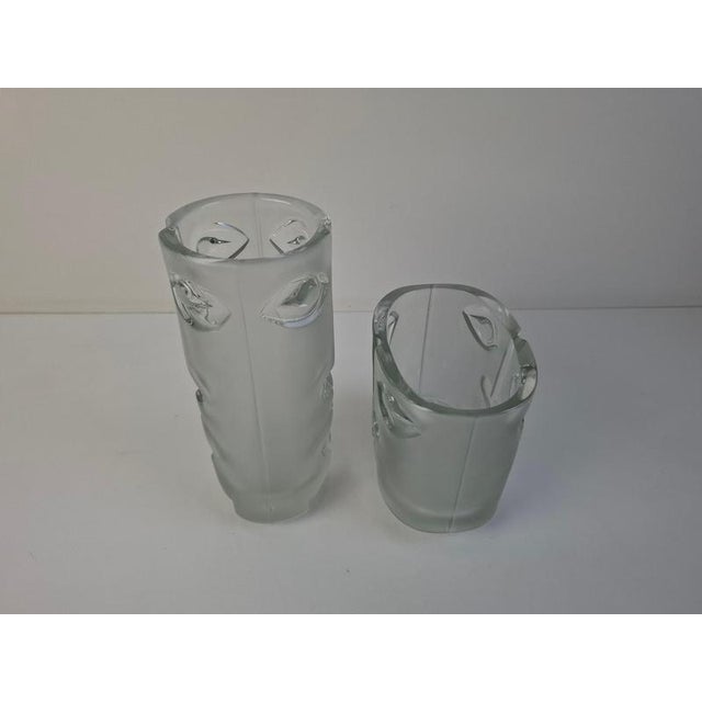 Model 3483 and 3484 Face Vases by Adolf Matura for Sklo Union, 1972, Set of 2 For Sale - Image 13 of 18